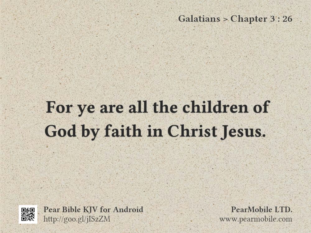 Galatians, Chapter 3:26